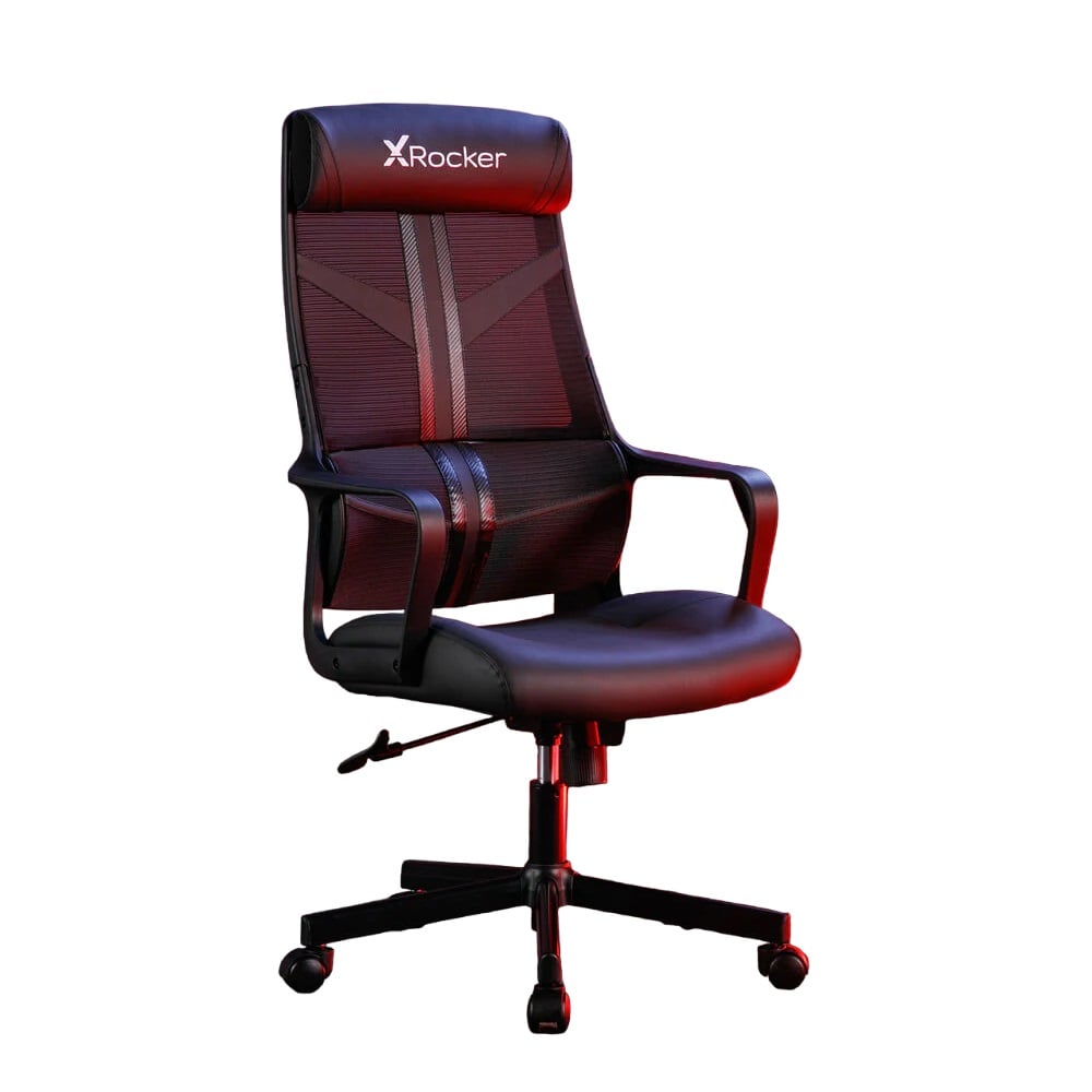 X Rocker - Chaise de jeu compacte Helix Noire - flash vidéo