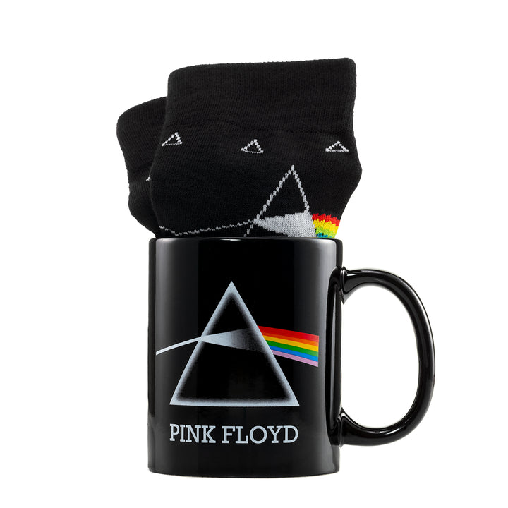 Pink Floyd - Coffret cadeau avec tasse 315ml et paire de chaussette EU 41-45 "The Dark Side of the Moon" - flash vidéo