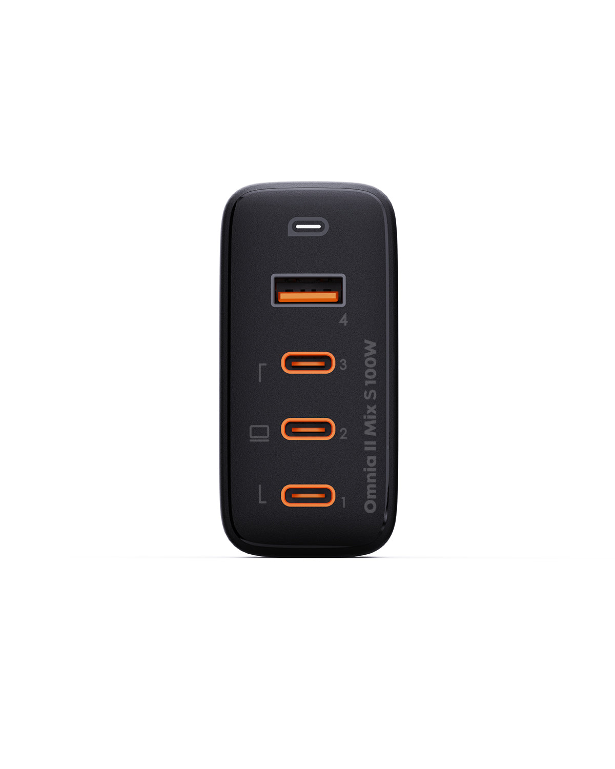 Aukey - Chargeur mural Omnia Mix II 100W PD GaN PA-B6S Bundle 4-Port 3xUSB-C, 1xUSB-A et Cable - flash vidéo