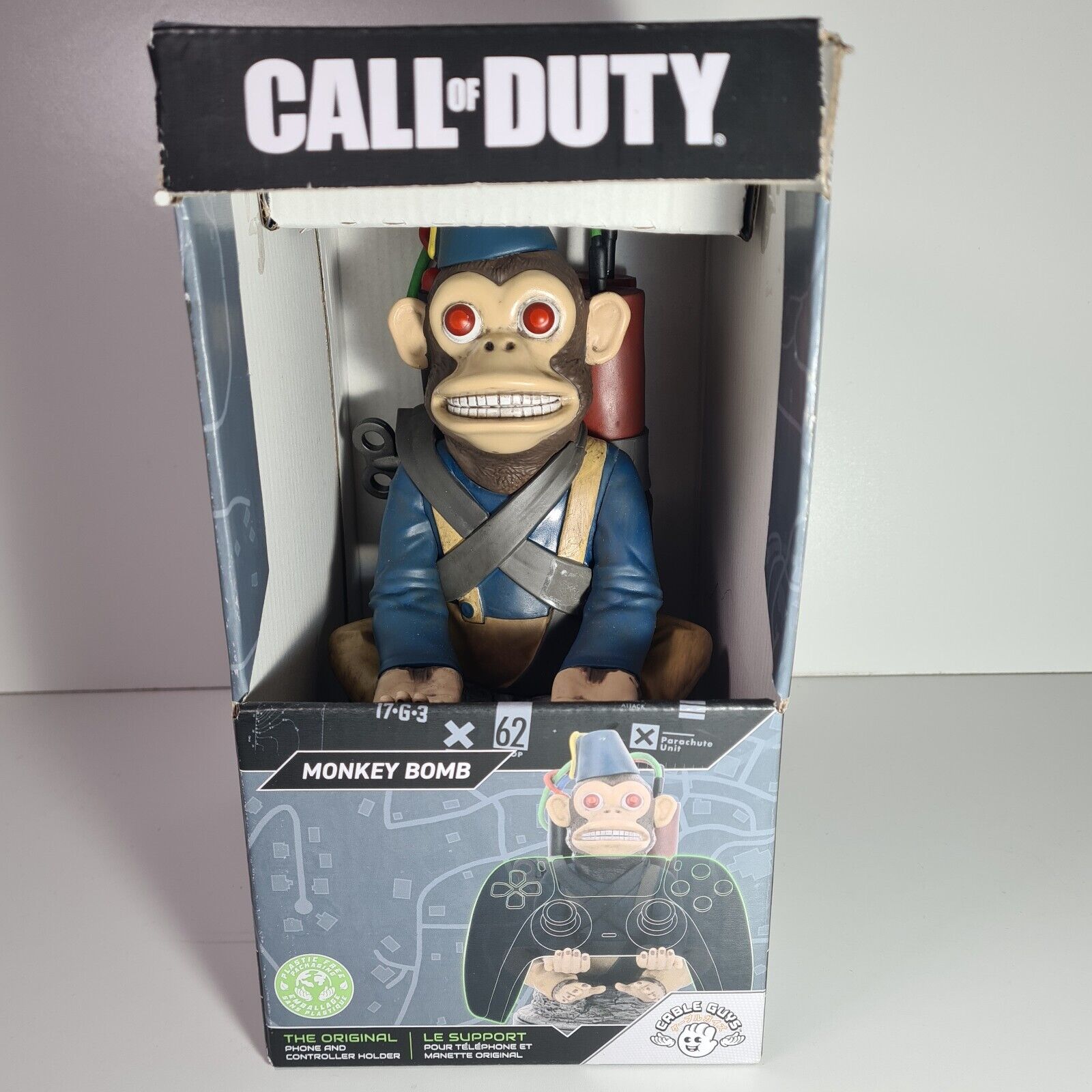 Cable Guys - Call of Duty - Monkey Bomb Support Chargeur pour Téléphone et Manette - flash vidéo