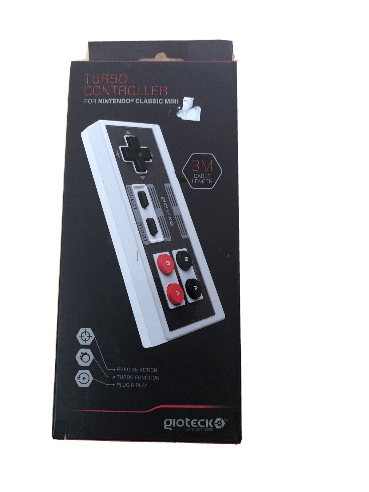 Gioteck - Manette turbo filaire pour Nintendo Classic Mini - flash vidéo