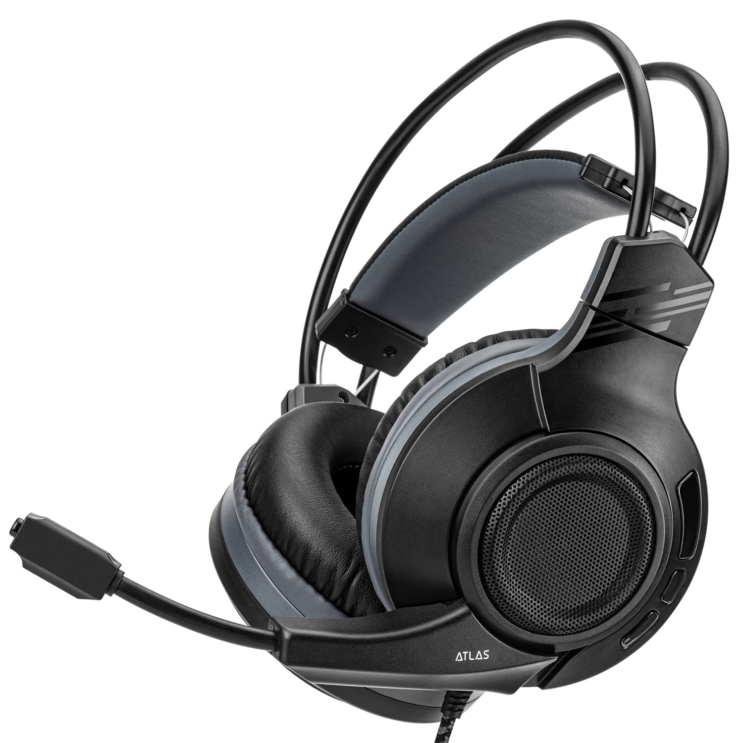 Nitho - Casque de jeu stéréo filaire Atlas 7.1 Noir pour PC, PS4/PS5, Xbox One, Xbox Series S|X, Nintendo Switch - flash vidéo