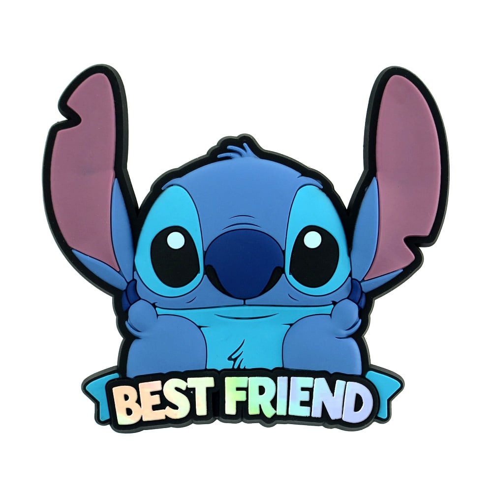 Disney - Lilo et Stitch - Aimant de collection en mousse Stitch "BEST FRIEND" - flash vidéo