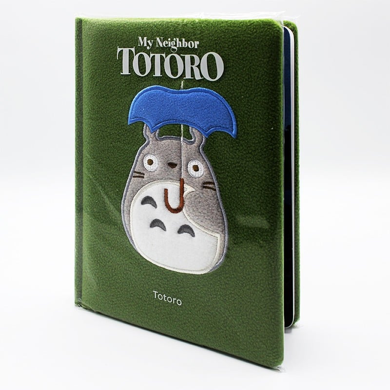 Ghibli - Mon voisin Totoro - Carnet à couverture en feutrine brodée Totoro - flash vidéo