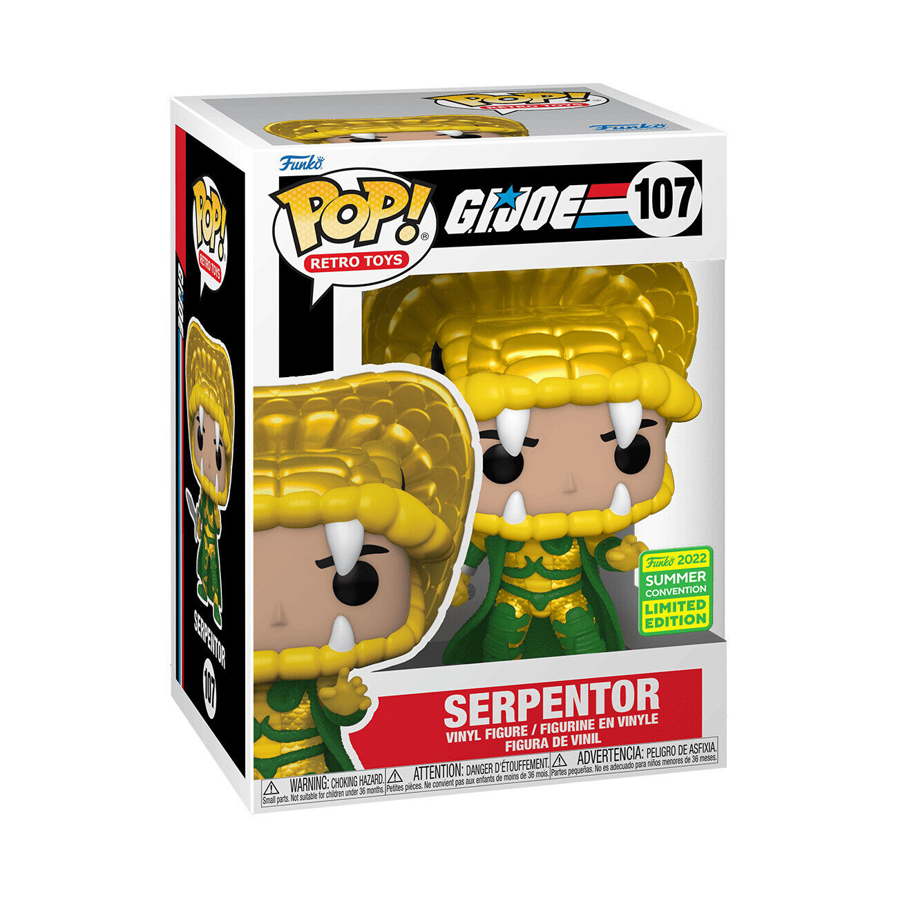 Funko Pop! Retro Toys: G.I. Joe - Serpentor - Convention Limited Edition - flash vidéo
