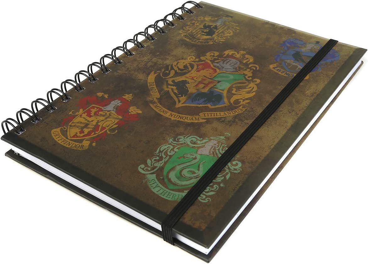 Harry Potter - Hogwarts Crests A5 Wiro Notebook - flash vidéo