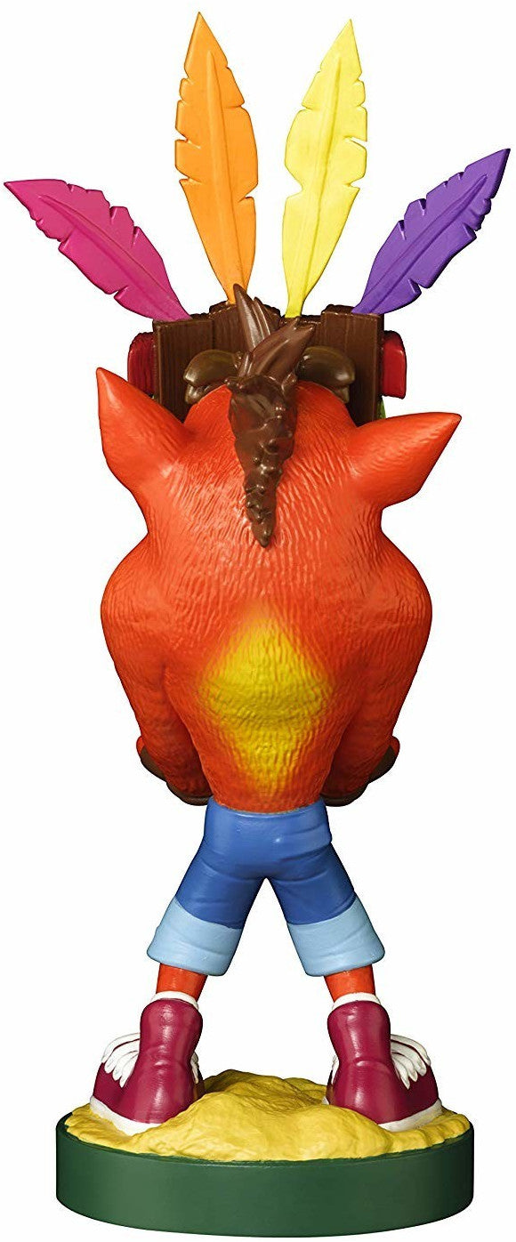 Cable Guys - Crash Bandicoot - Crash Aku Support Chargeur pour Téléphone et Manette - flash vidéo