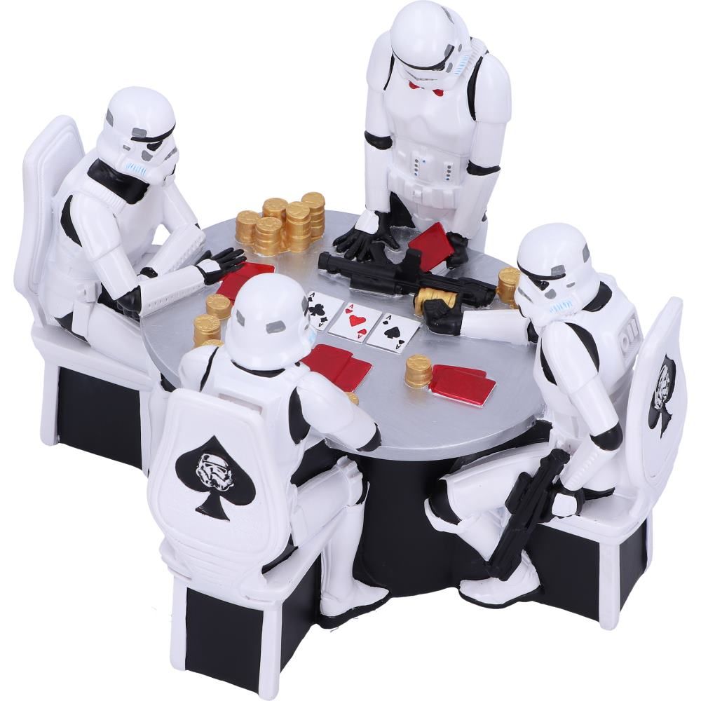 Star Wars - Diorama Stormtrooper "Poker Face" 18.3cm - flash vidéo