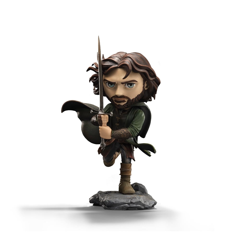 Iron Studios - MiniCo - Le Seigneur des anneaux - Aragorn Statue 17cm - flash vidéo