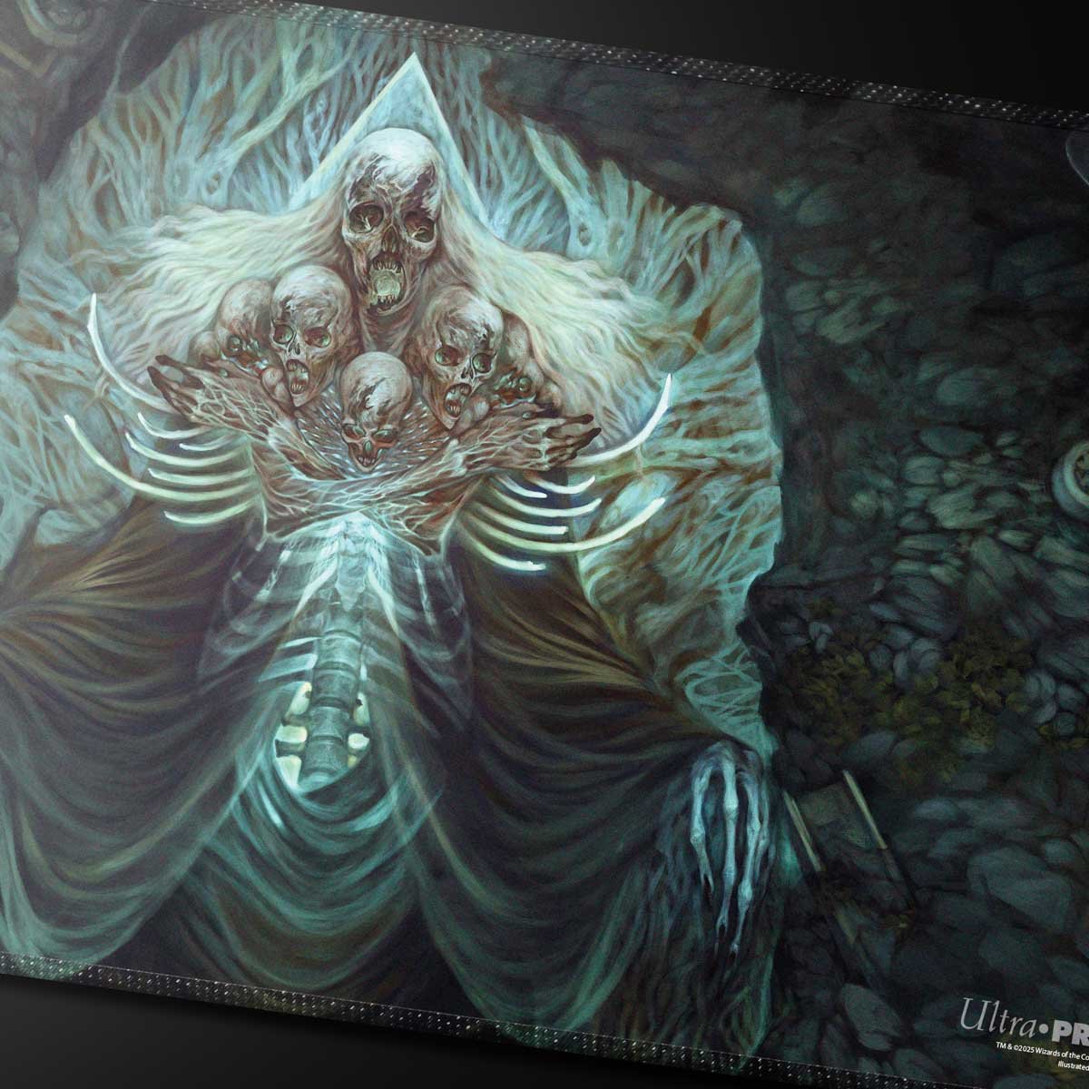 Ultra Pro - Magic: The Gathering - Commander Series - Three Color Wedge - Tapis de jeu à bord cousu Myrkul - flash vidéo