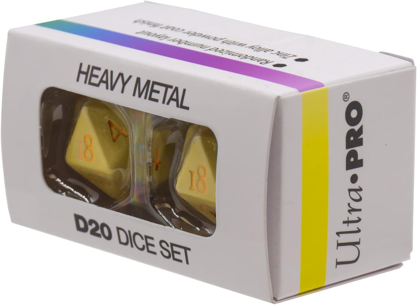 Ultra Pro - Vivid Heavy Metal D20 : Jaune - flash vidéo