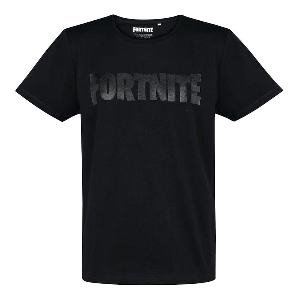 Fortnite - Foil Logo Black T-Shirt XXL - flash vidéo