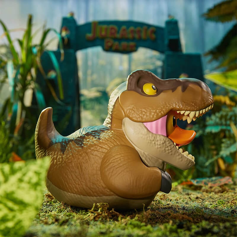 TUBBZ Canard de bain - Jurassic Park - T-Rex (Taille Standard) (Première Édition) - flash vidéo