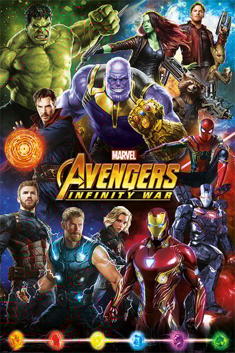 Marvel Avengers : Infinity War Characters - Maxi Poster - flash vidéo