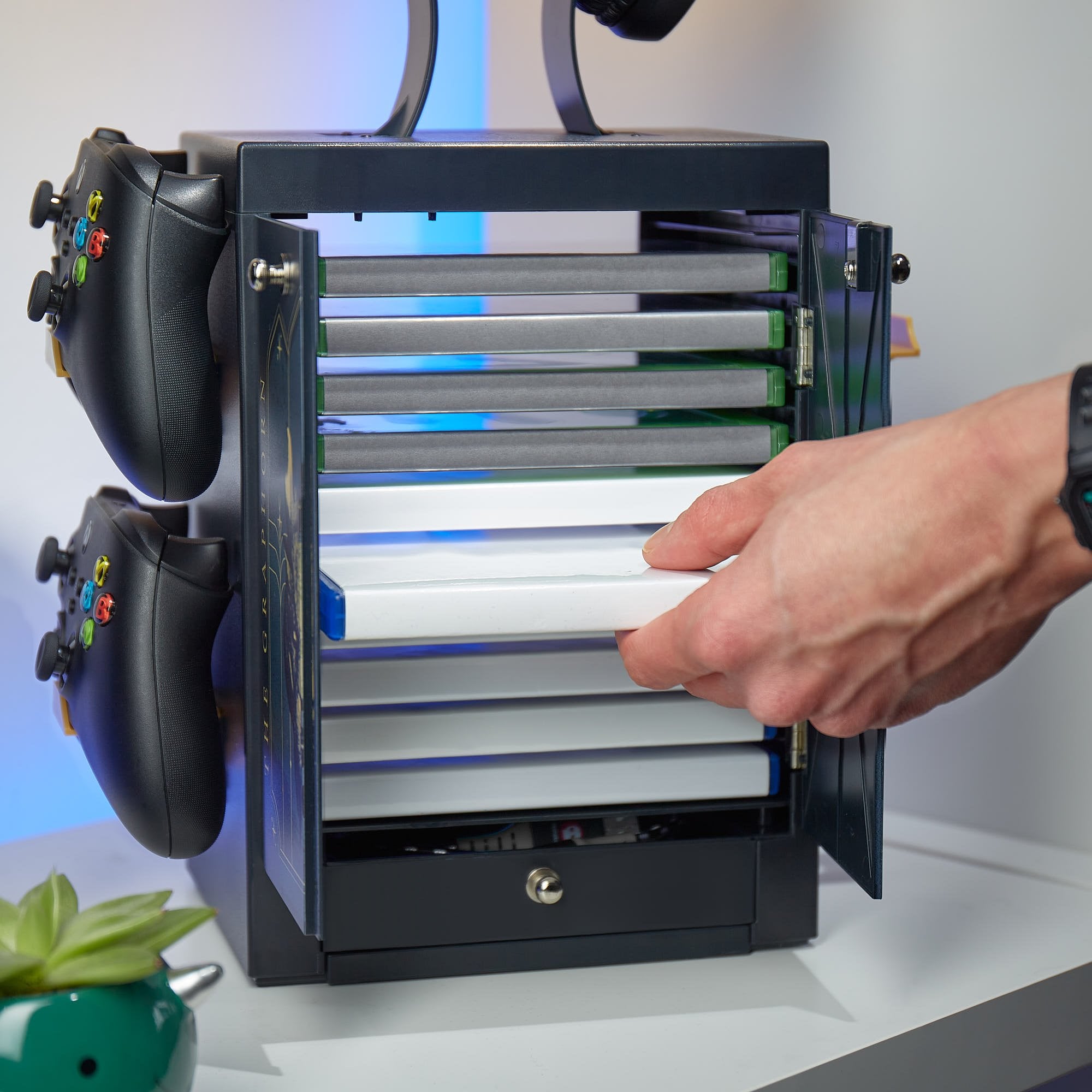 Numskull - Meuble de rangement inspiré de Hogwarts Legacy pour gamer - flash vidéo