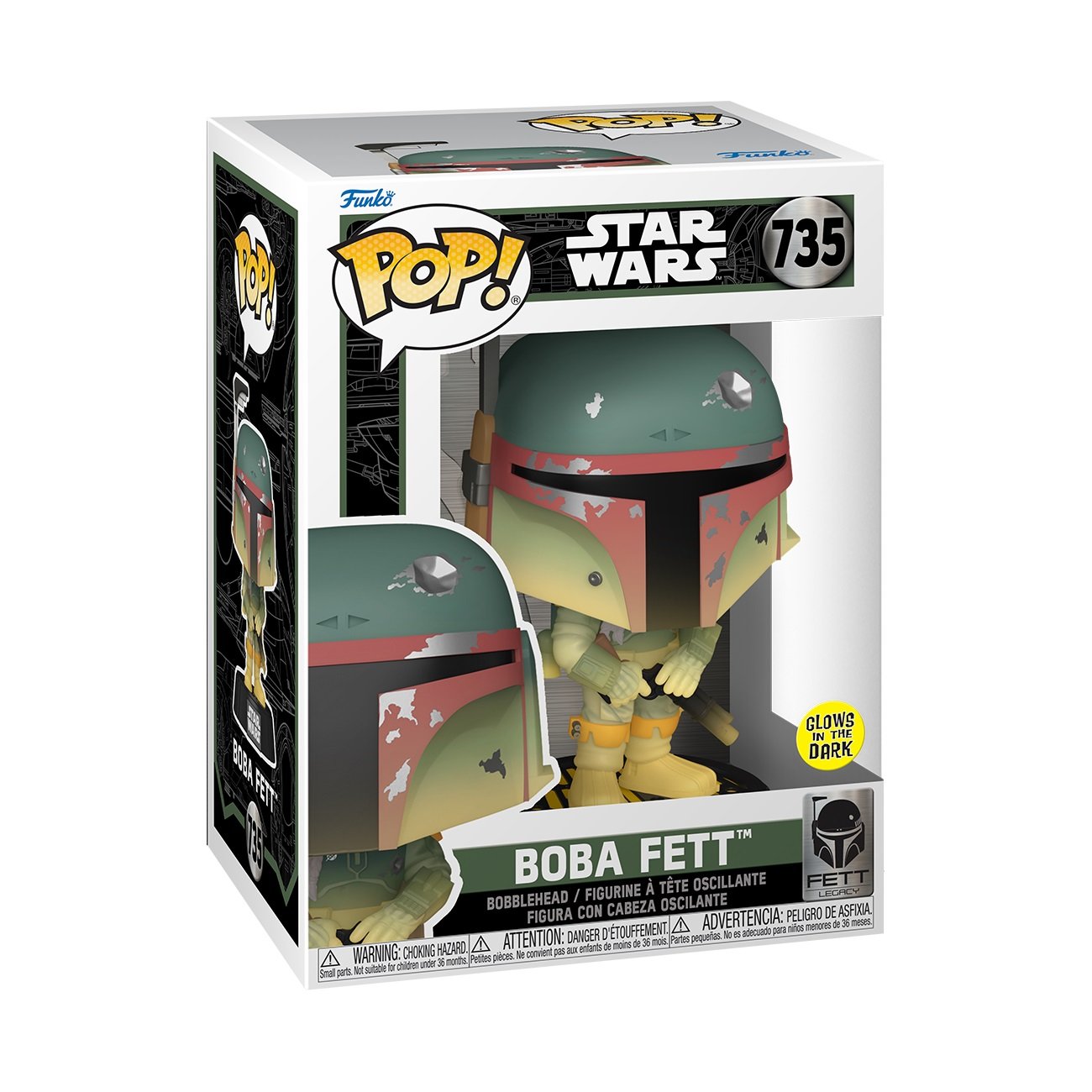 Funko Pop! Star Wars: Fett Legacy - Boba Fett (Glow in the Dark) - flash vidéo