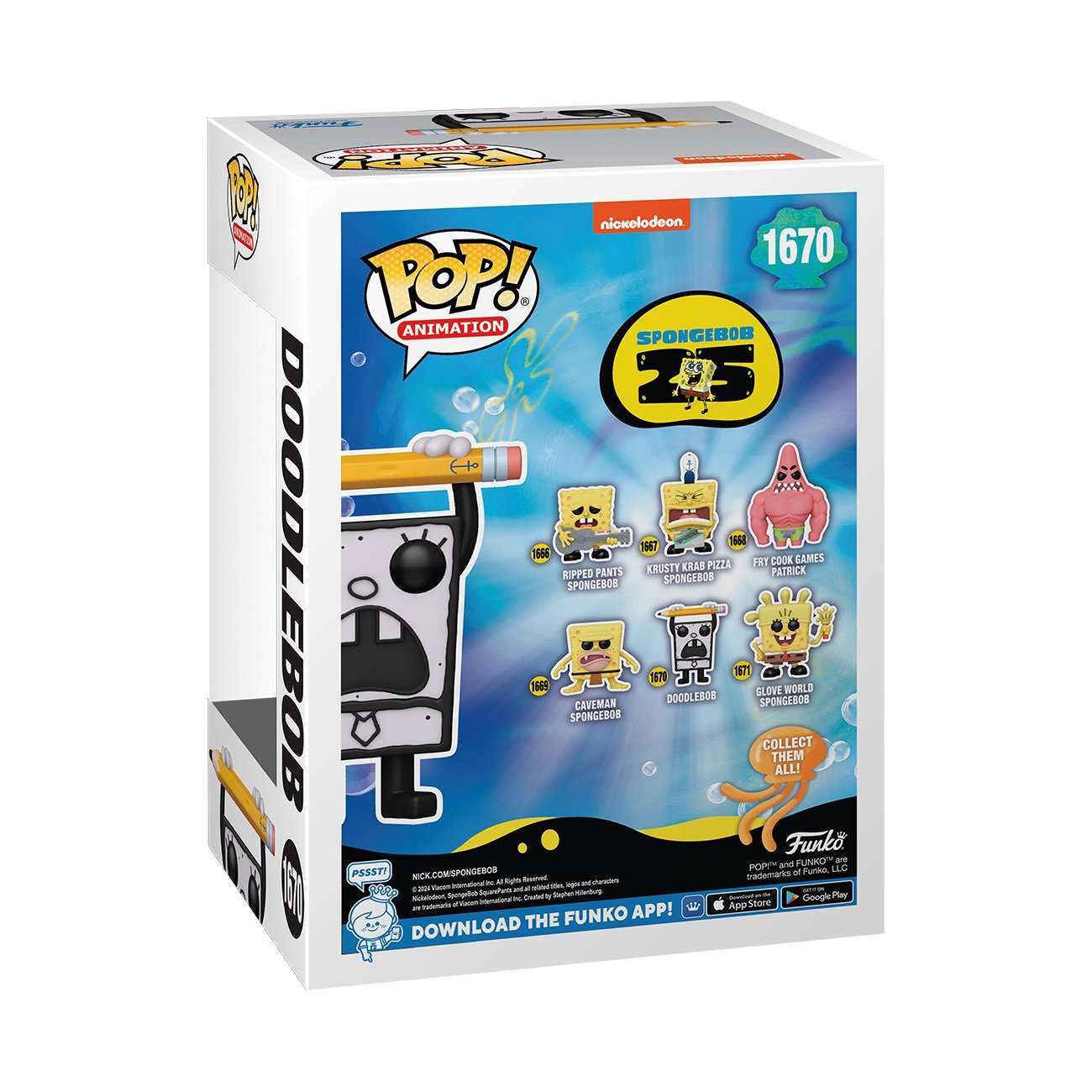 Funko Pop! TV: SpongeBob SquarePants 25th Anniversary - Doodlebob - flash vidéo