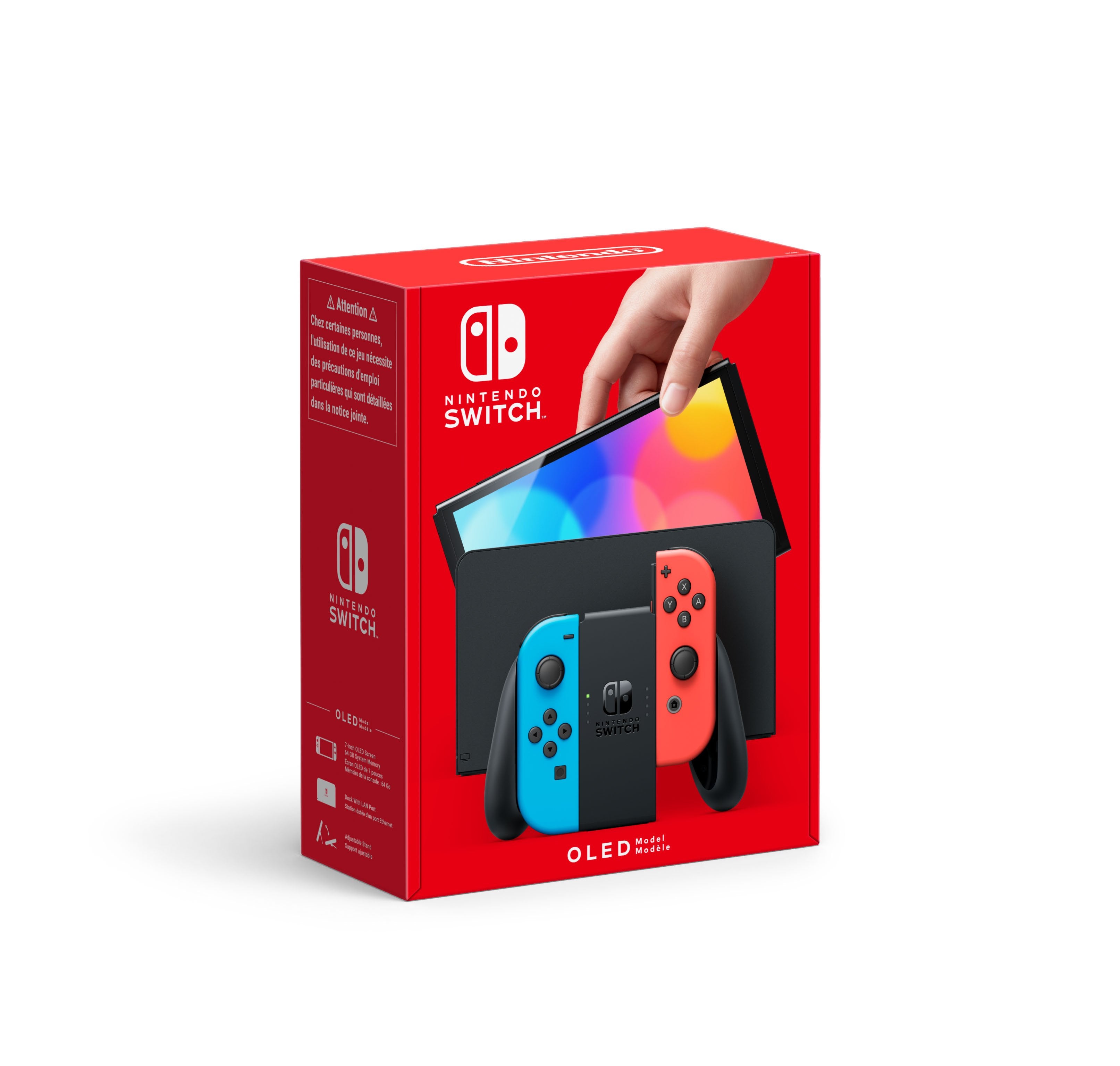 Nintendo Switch OLED Model with Joy-Con Pair Neon Red & Blue - flash vidéo