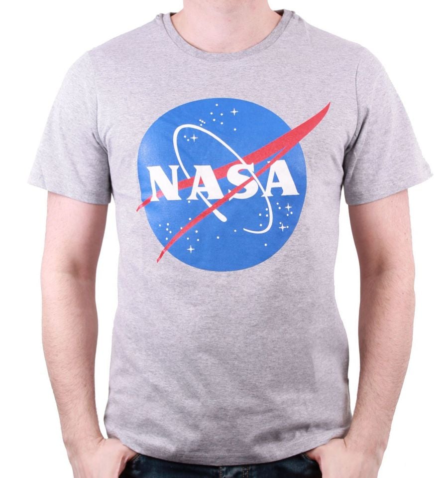 NASA Logo Grey T-Shirt L - flash vidéo