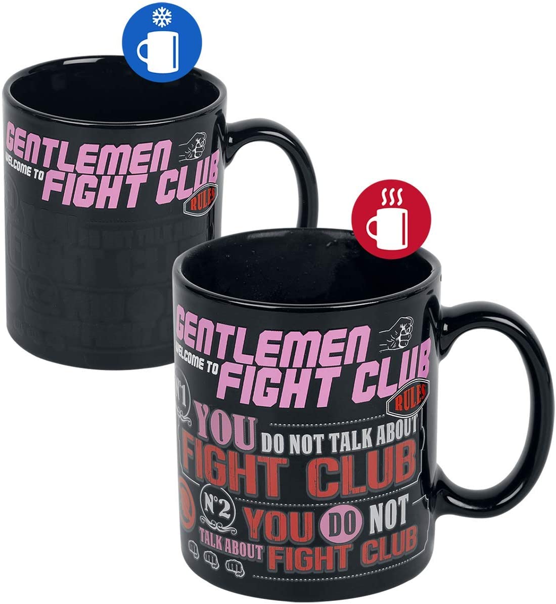 Fight Club - Rules Heat Change Mug - flash vidéo