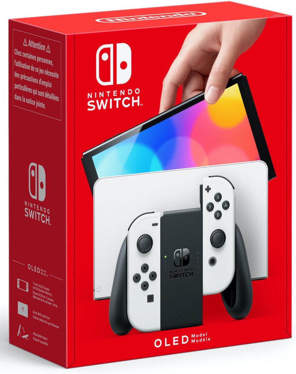 Nintendo Switch OLED Model with Docking & Joy-Con Pair White - flash vidéo