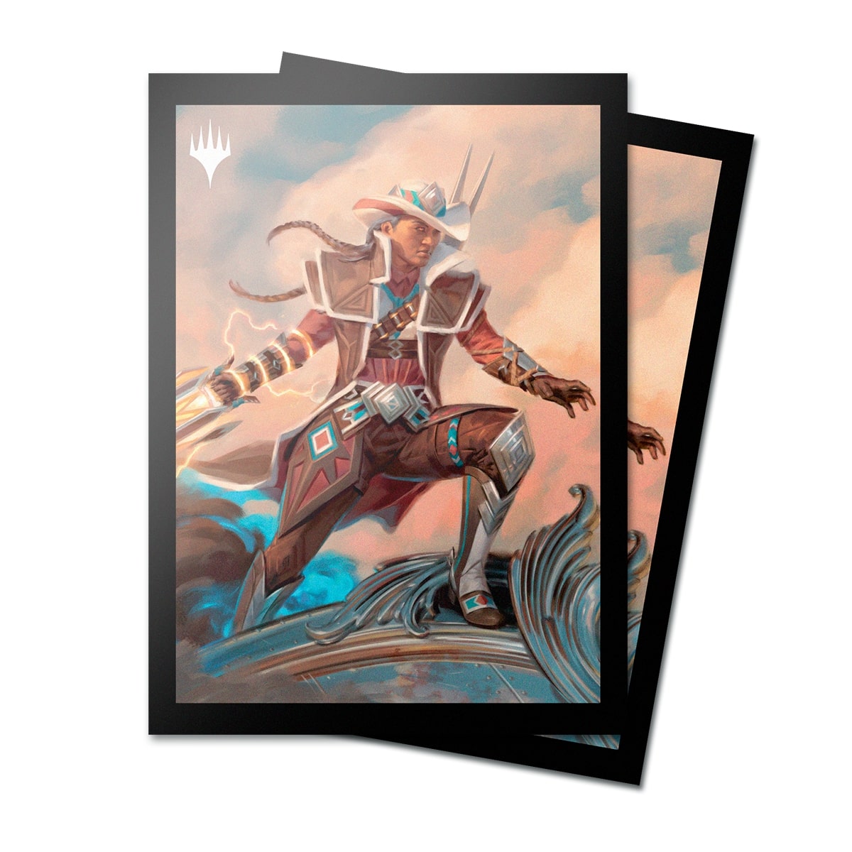 Ultra Pro - Magic: The Gathering - Outlaws of Thunder Junction - Sachet de 100 protèges cartes standard - Annie Flash, la vétérane (63 x 89 mm) - flash vidéo