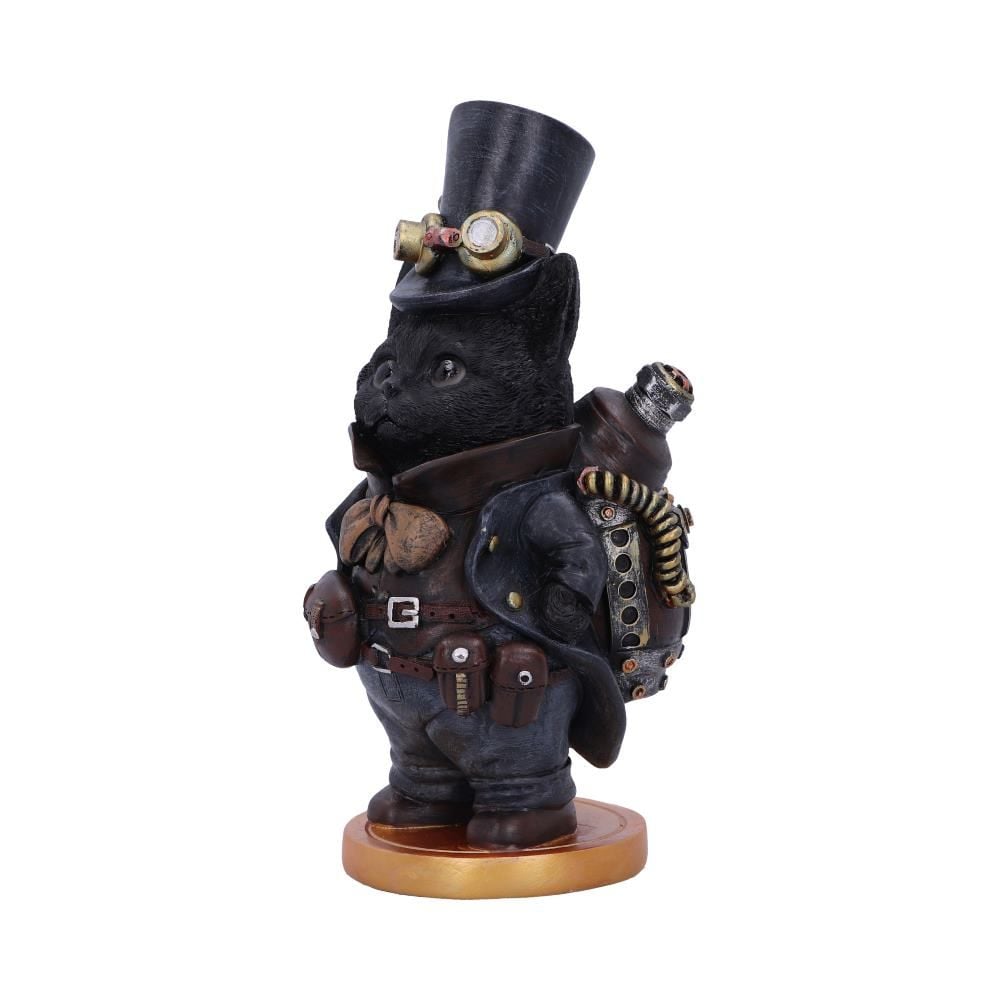 Figurine de collection Chat Steamsmith's 19.5cm - flash vidéo