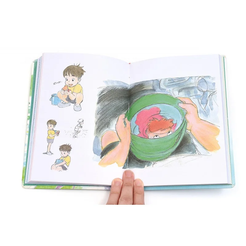 Ghibli - Ponyo sur la falaise - Carnet de notes à couverture Ponyo et Sosuke - flash vidéo