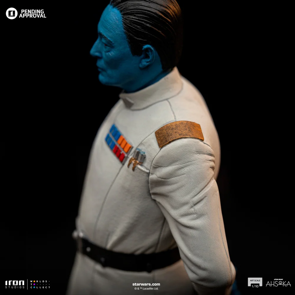 Iron Studios - Art Scale 1/10 - Star Wars : Ahsoka - Grand Admiral Thrawn Statue 24cm - flash vidéo