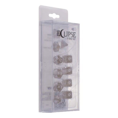 Ultra Pro - Eclipse 11 - Set de dés en acrylique : Gris Fumée - flash vidéo