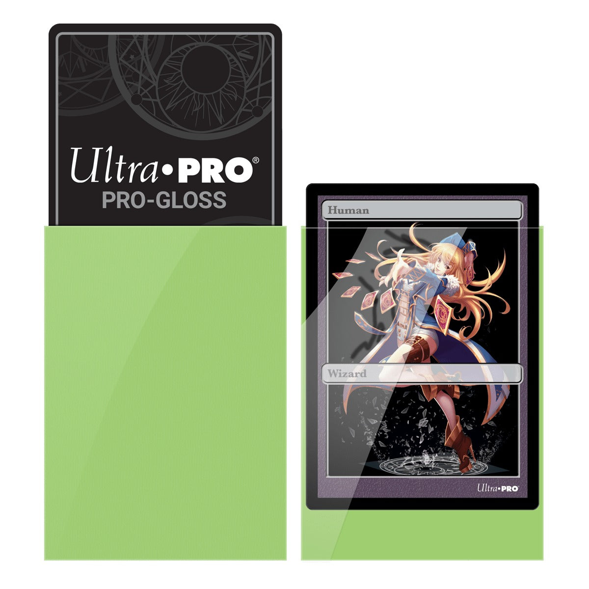 Ultra Pro - PRO-Gloss Sachet de 60 protèges cartes petit format Vert citron (62 x 89 mm) - flash vidéo