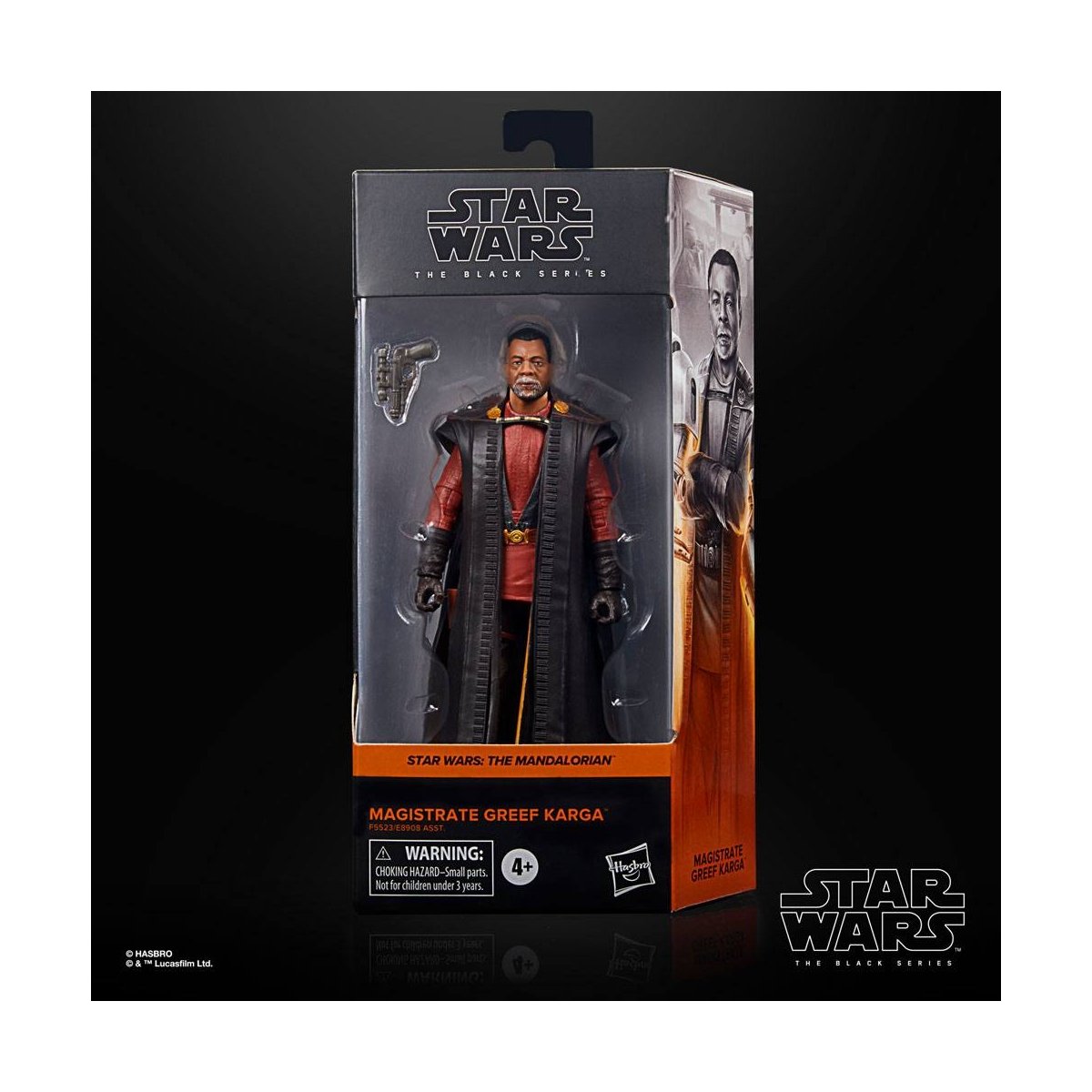 Star Wars The Black Series - Figurine d'action du magistrat Greef Karga 15cm - flash vidéo