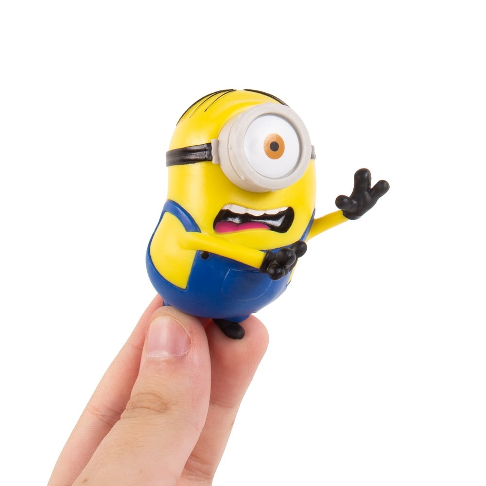 Minions - Figurines murales de Stuart et Otto en vinyle avec décors - flash vidéo