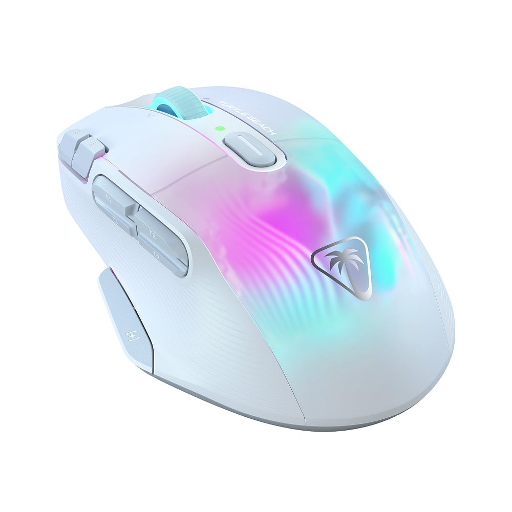 Turtle Beach - Souris de jeu sans-fil optique RGB ultralégère Kone XP Air Blanche - flash vidéo