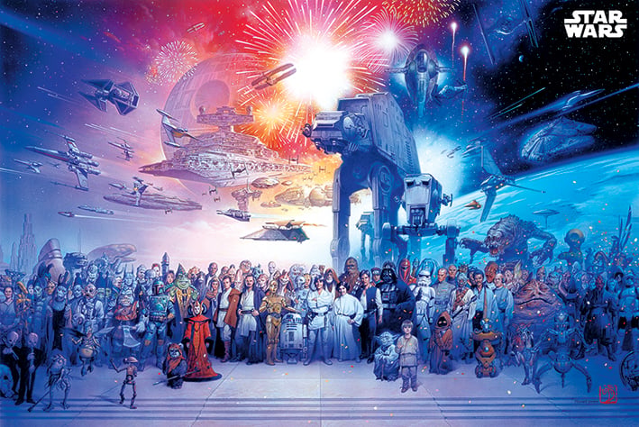 Star Wars - Univers Maxi Poster - flash vidéo