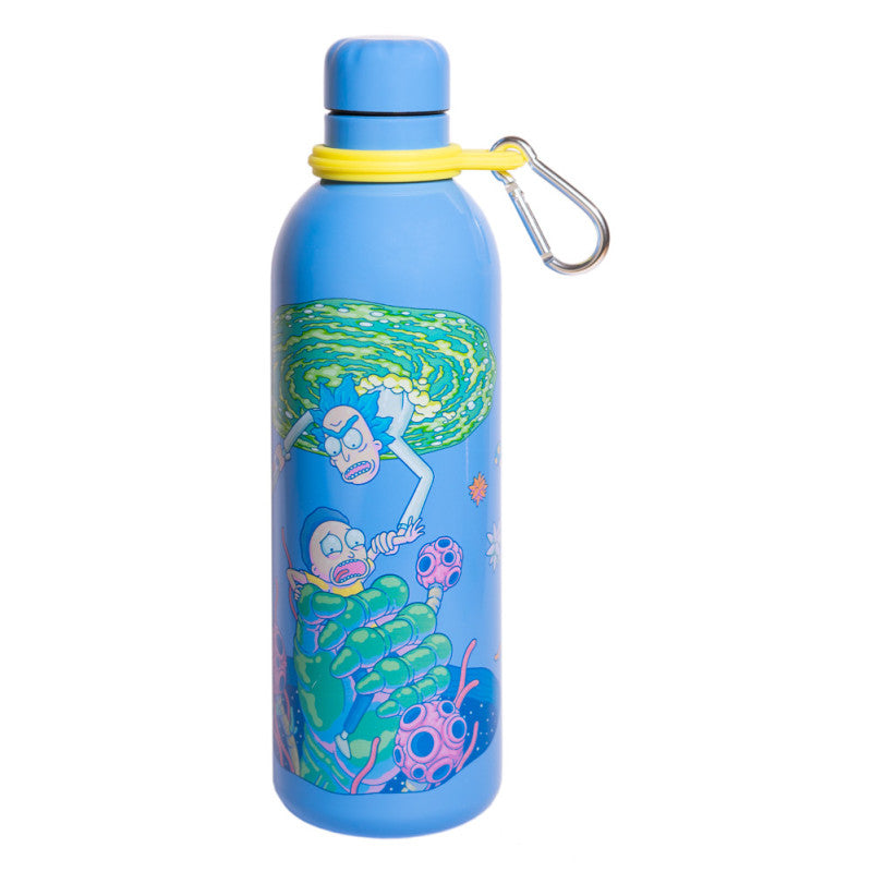 Bouteille d'eau en acier inoxydable Rick et Morty 500ml - flash vidéo