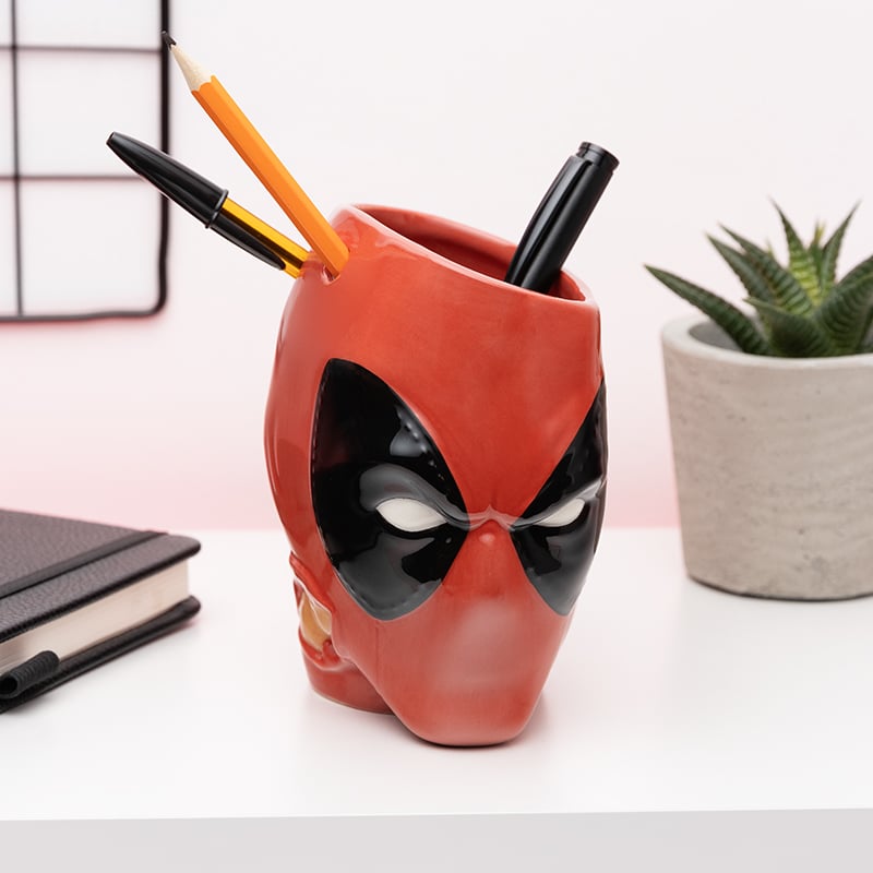 Marvel - Pot à Crayons et Plantes Deadpool - flash vidéo