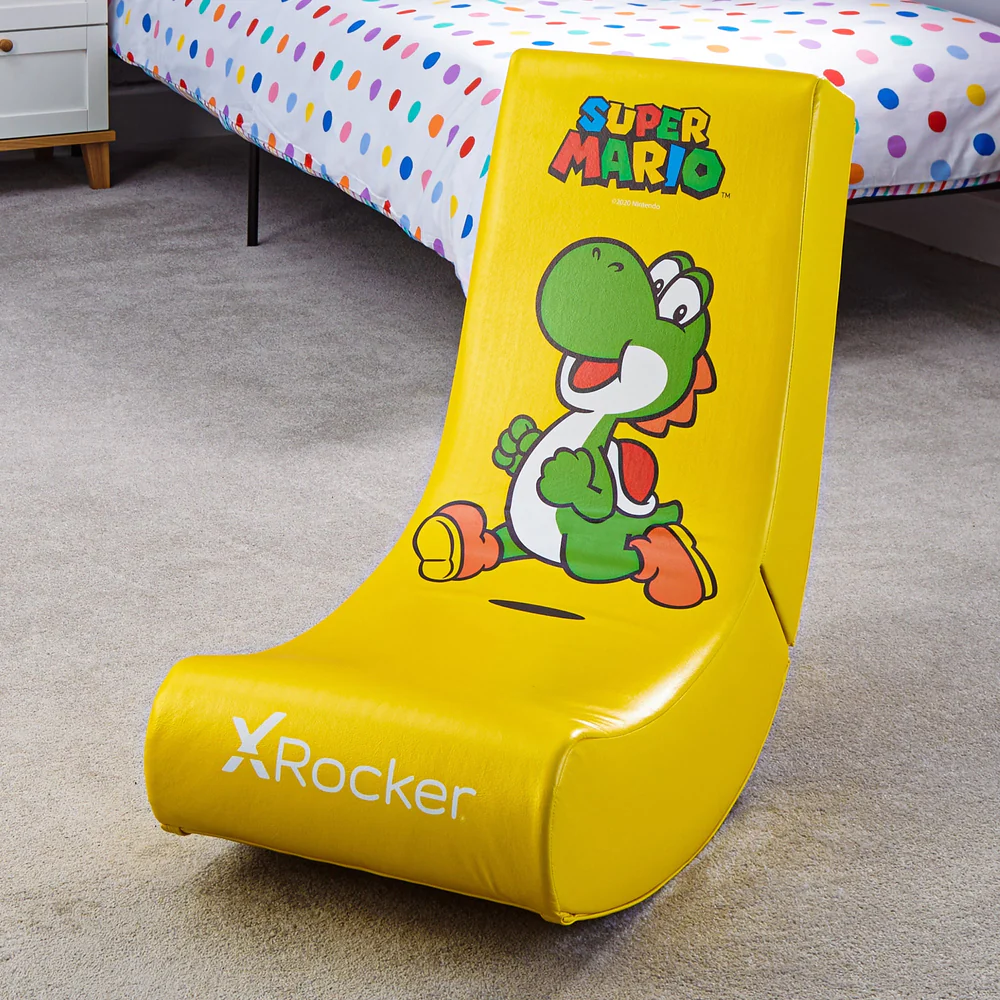 X Rocker - Siège de jeu Video Rocker Super Mario officiel Yoshi Joy Edition - flash vidéo