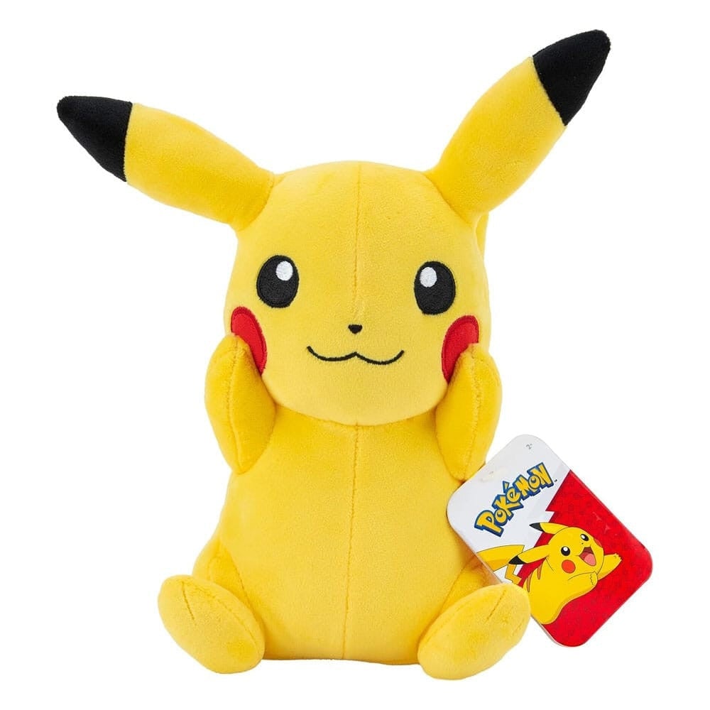 Pokémon - Peluche Pikachu Joyeux 20cm - flash vidéo