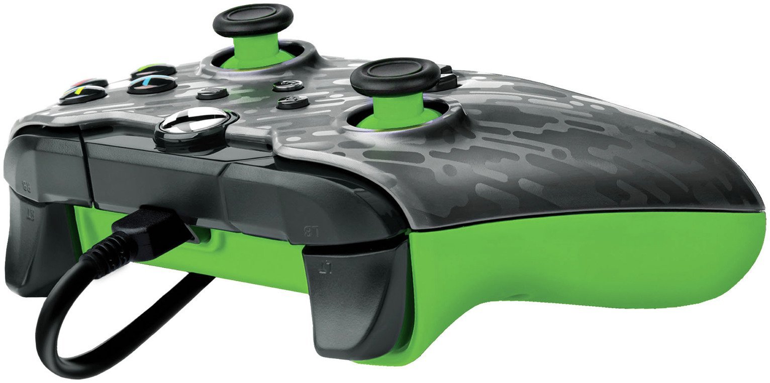 PDP - Manette de jeu filaire Neon Carbon pour Xbox Series X|S, Xbox One et Windows 10 - flash vidéo