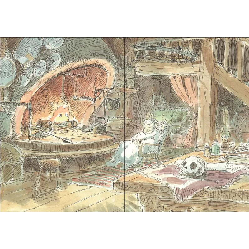 Ghibli - Le Château ambulant - Carnet de notes à couverture - flash vidéo