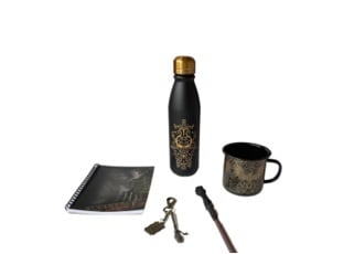 Harry Potter - Coffret cadeau (Bouteille + Mug + Carnet + Stylo-bille + Porte-clef) - flash vidéo