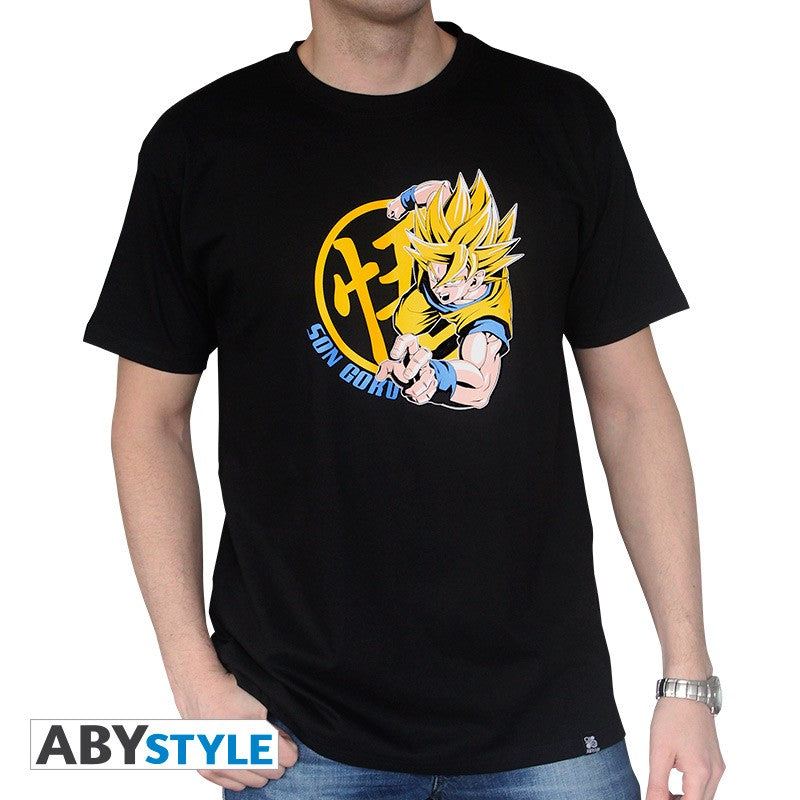 Dragon Ball - Goku Super Saiyan Black Man T-Shirt S - flash vidéo