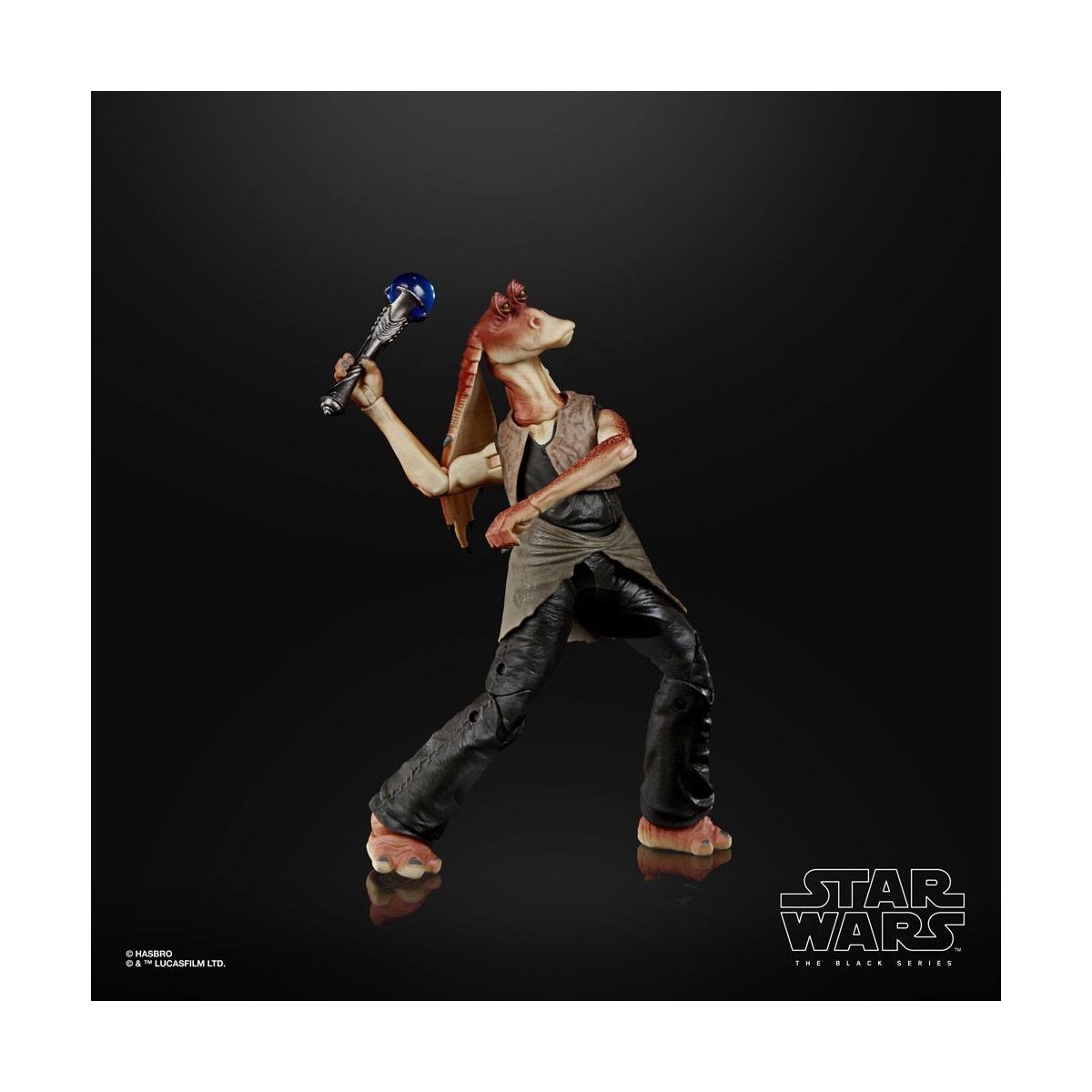 Star Wars The Black Series - La Menace Fantôme Figurine d'action Deluxe de Jar Jar Binks 15cm - flash vidéo