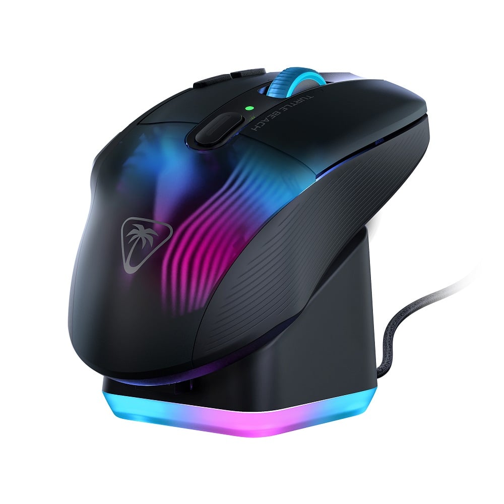 Turtle Beach - Souris de jeu sans-fil optique RGB ultralégère Kone XP Air Noire - flash vidéo