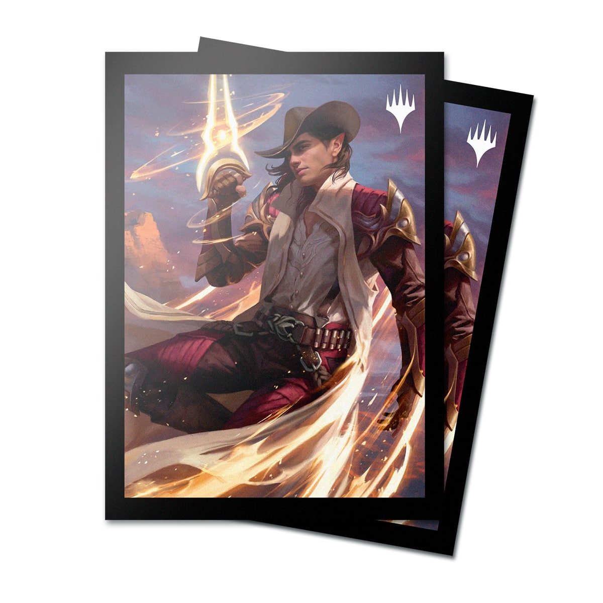 Ultra Pro - Magic: The Gathering - Outlaws of Thunder Junction - Sachet de 100 protèges cartes standard - Kellan, le Kid (63 x 89 mm) - flash vidéo