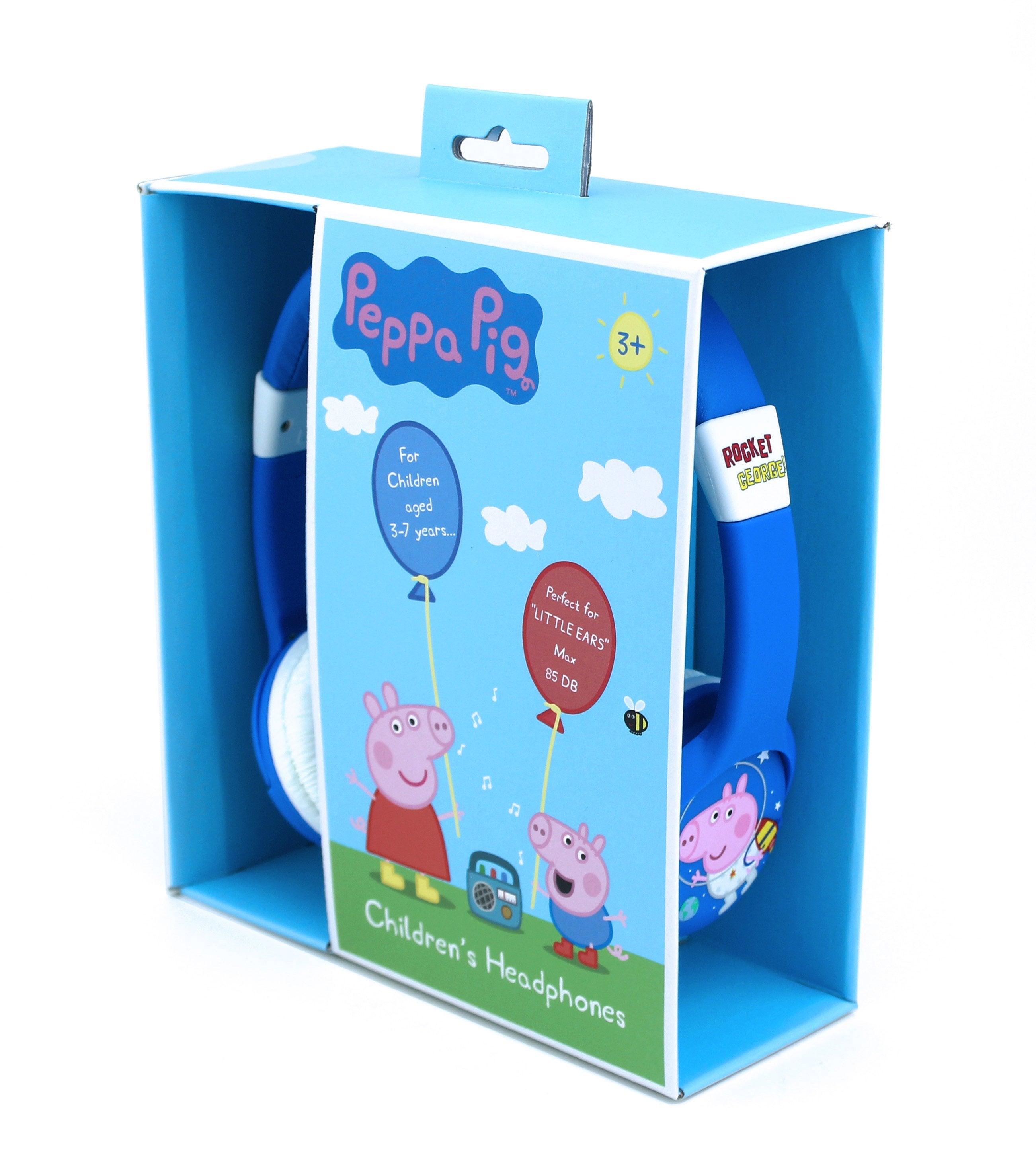 Peppa Pig - Casque audio Rocket George pour enfants - flash vidéo