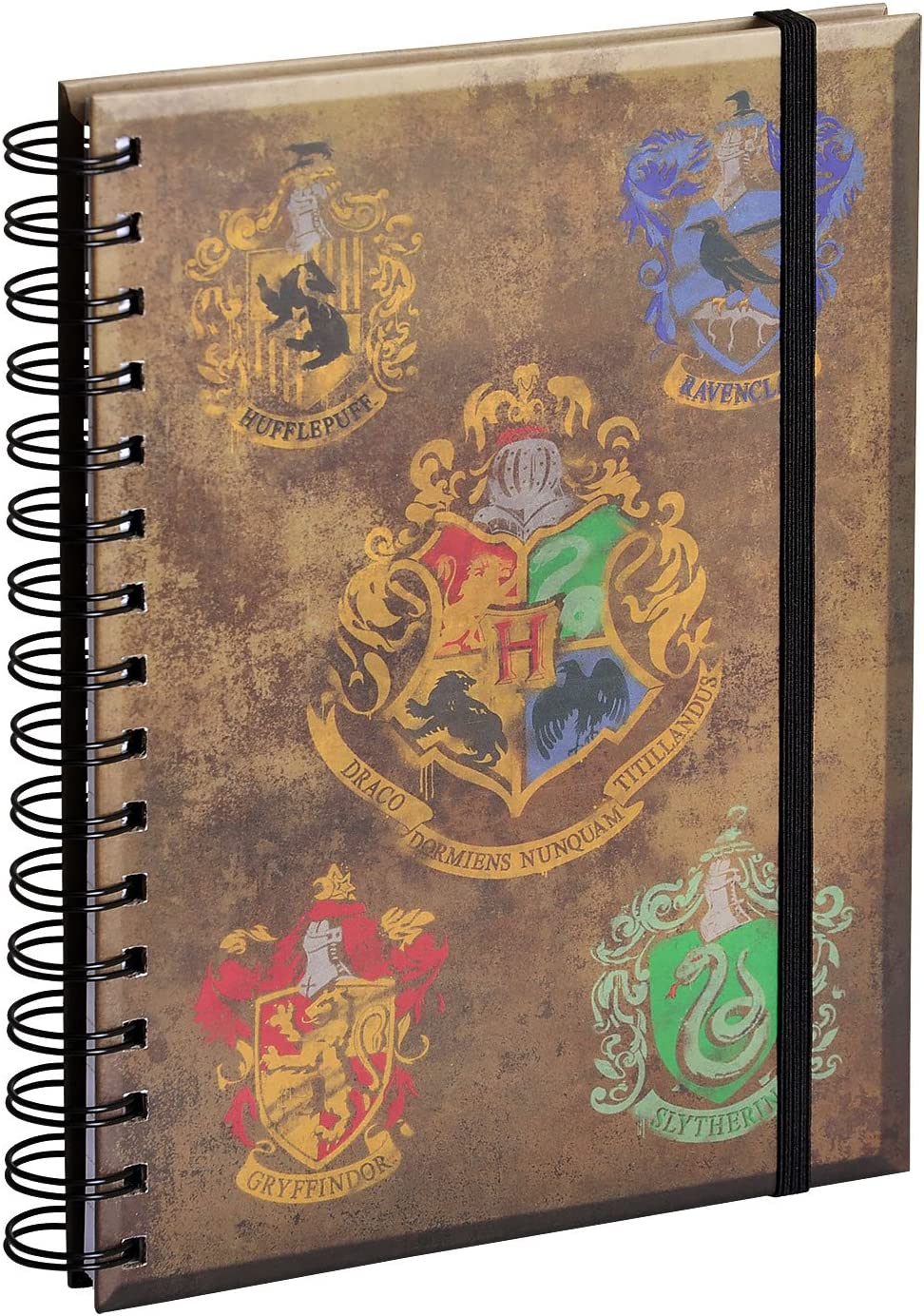 Harry Potter - Hogwarts Crests A5 Wiro Notebook - flash vidéo