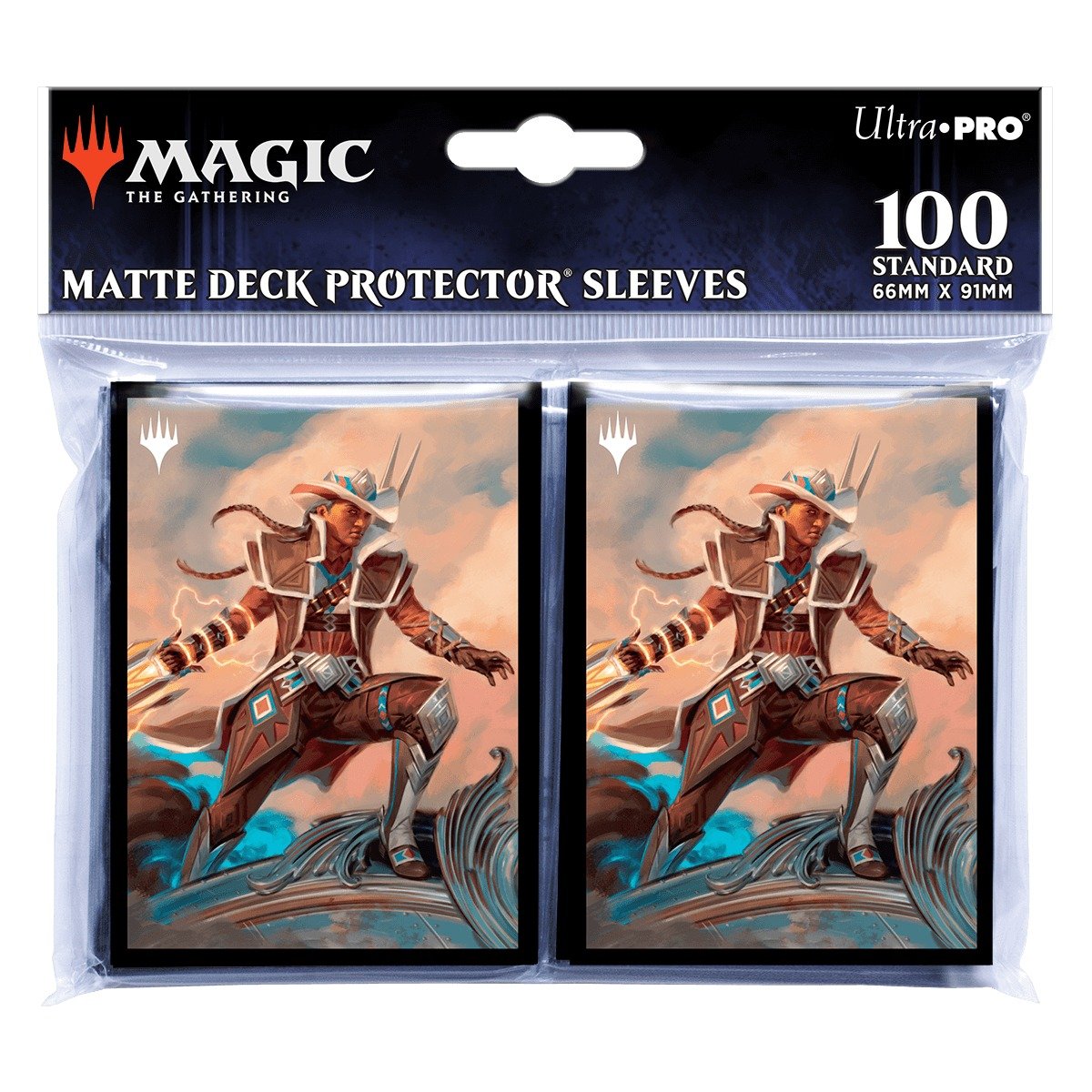 Ultra Pro - Magic: The Gathering - Outlaws of Thunder Junction - Sachet de 100 protèges cartes standard - Annie Flash, la vétérane (63 x 89 mm) - flash vidéo