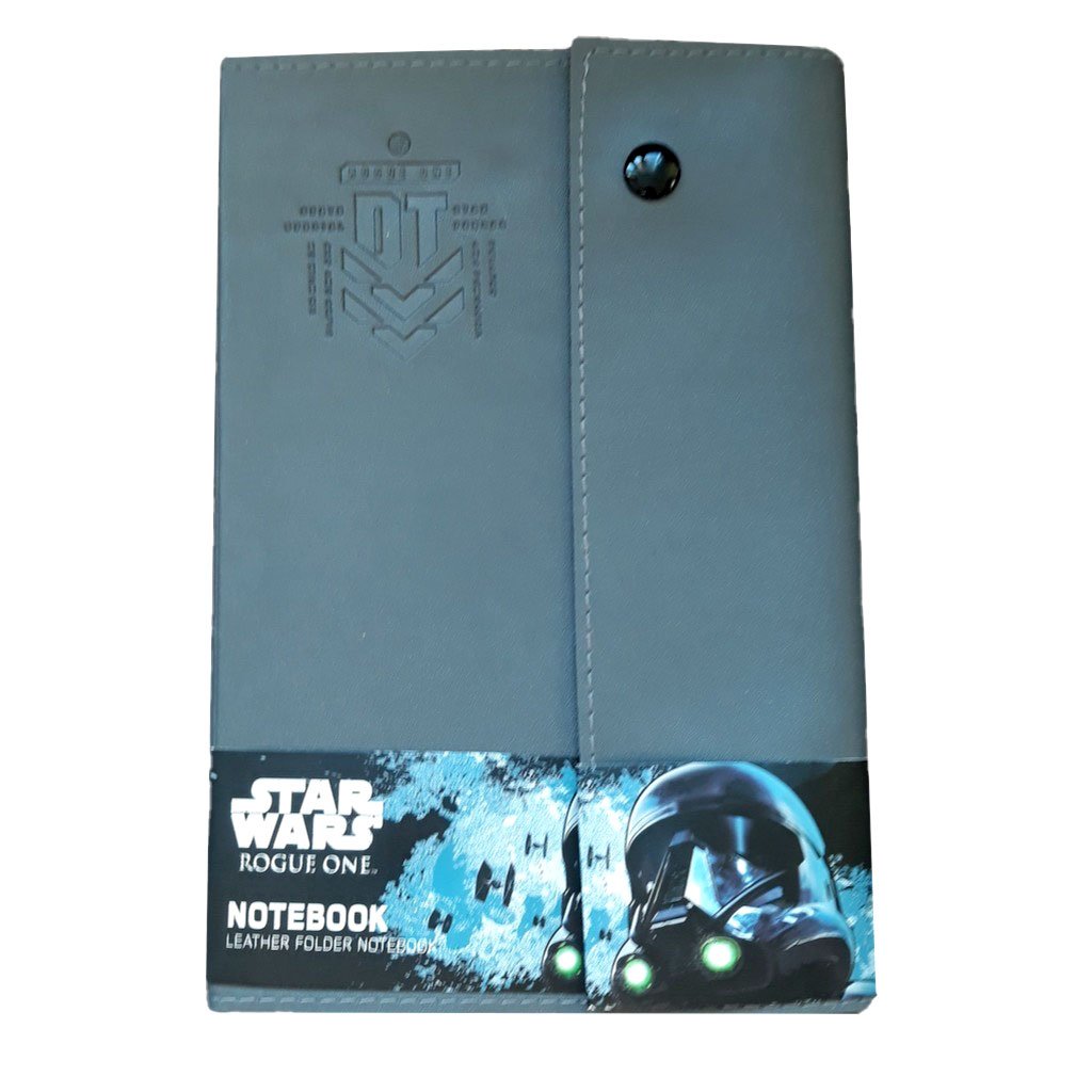 Star Wars Rogue One Empire Death Star Logo Leather Notebook - flash vidéo
